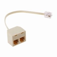 Eon - Adaptador Rj11 Conector Telefónico 1 Macho 2 Hembra