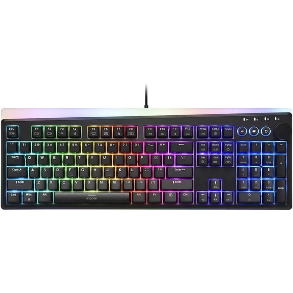 Teclado i-rocks K71M RGB con Switches Marrones 107 Teclas USB-C