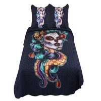 Genérico - Cubrecama Quilt Diseño 2 Plazas - Primavera Verano C10