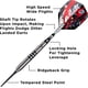 thumbnail image 3 of Juego de dardos Viper Blitz con 95% de punta de acero tungsteno, 26 g, con funda, 3 of 9