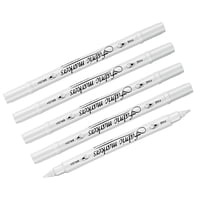 Magideal - 5X Rotulador Blanco Aceitoso, Bolígrafos De Grafiti, Arte Diy, Gel Permanente, Bolígrafo De Pintura Impermeable Para Escribir Ropa, Dibujo, Pintura A