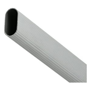 Barra Closet Ovalada 3Mts Aluminio Dvp