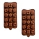 thumbnail image 2 of X2 Moldes De Chocolate Moldes Chocolate Silicona 5 Flores N1 Marrón, 2 of 10