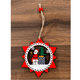 thumbnail image 2 of Adorno De Navidad Madera Decoracion De Pascua Para Arbolito 10cm, 2 of 4
