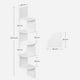 thumbnail image 3 of Mueble Estante Esquinero ZigZag Blanco Ribe, 3 of 6