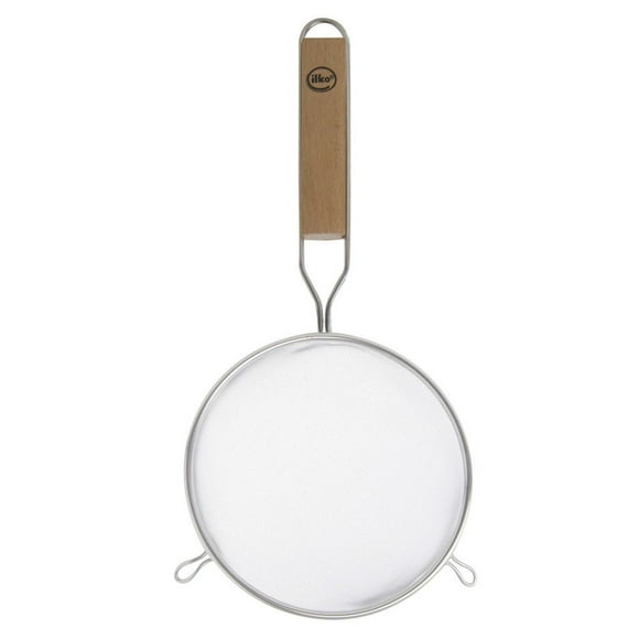 Colador 18 Alumino Clásica Acero Inoxidable - Madera Plateado