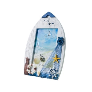 Bothyi - Centro De Mesa Con Marco De Fotos Mediterráneo Para Chimenea, Decoración Del Hogar, Estilo C