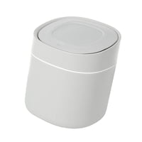 Bothyi - Mini Papelera De Escritorio, Cesta De Basura, Cubo De Basura, Casa Junto A La Mesa, Gris