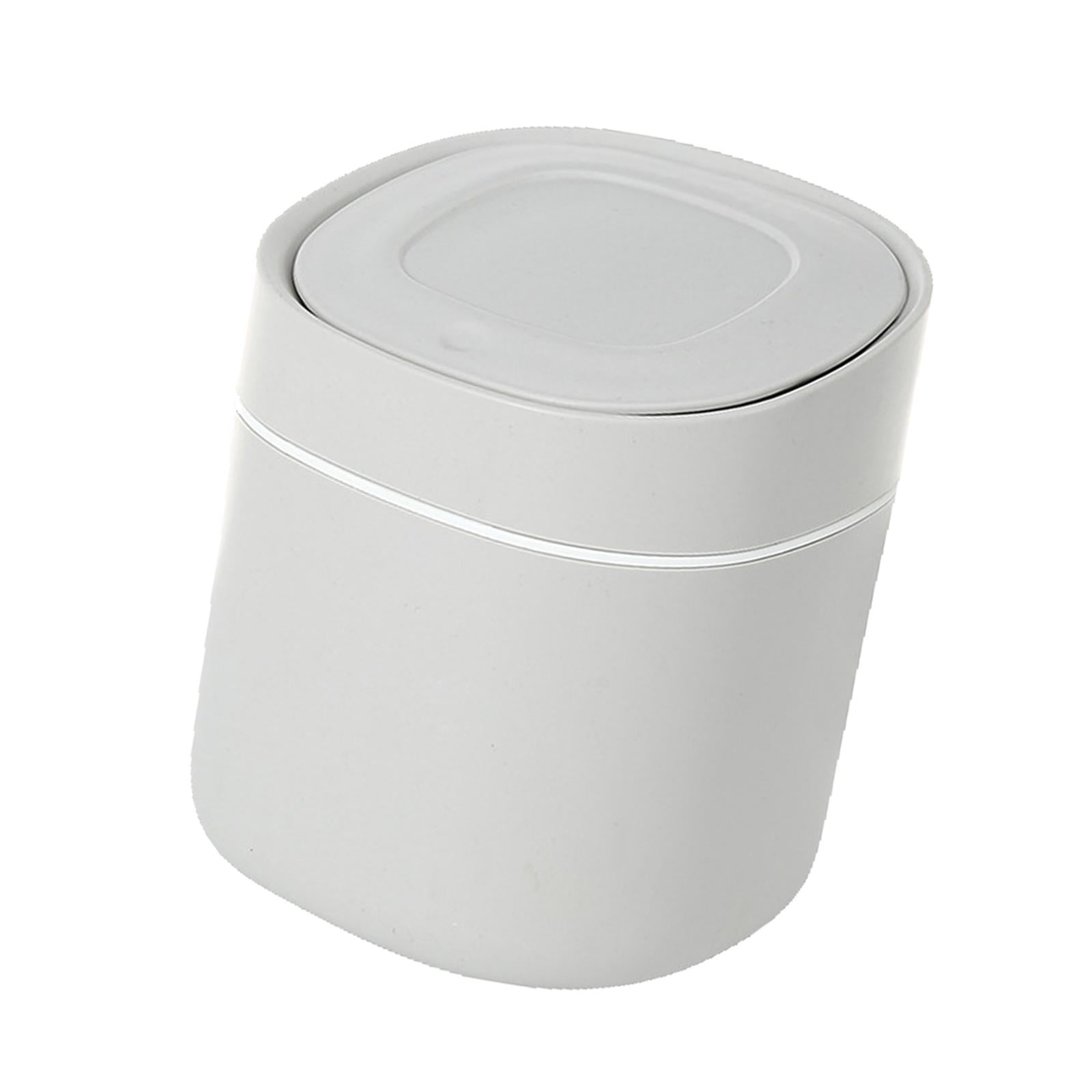 Bothyi - Mini Papelera De Escritorio, Cesta De Basura, Cubo De Basura, Casa Junto A La Mesa, Gris