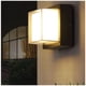 thumbnail image 3 of Apliqué de Pared LED Cuadrado Moderno 12W Cálido Negro, 3 of 3