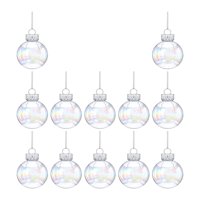 Bothyi - Adornos Iridiscentes De Bolas De Navidad Para Celebración, Festival Del Árbol De Navidad, 12 Uds.