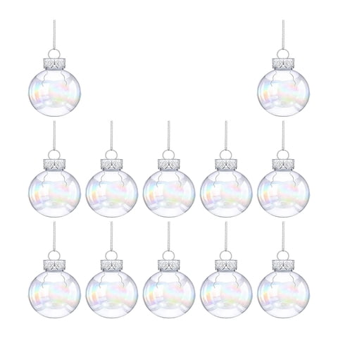 Bothyi - Adornos Iridiscentes De Bolas De Navidad Para Celebración, Festival Del Árbol De Navidad, 12 Uds.