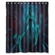 thumbnail image 1 of Cortina de ducha Akali Kennen Shen, juego de cortinas de baño con ganchos, tamaño 60 x 72 pulgadas, 1 of 3
