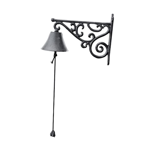 Magideal - Campana De Cena Para Exteriores, Timbre Para Puerta De Entrada, Decoración Colgante Para Exteriores, Campana Colgante Sólida Para Jardín De Casa De Ca