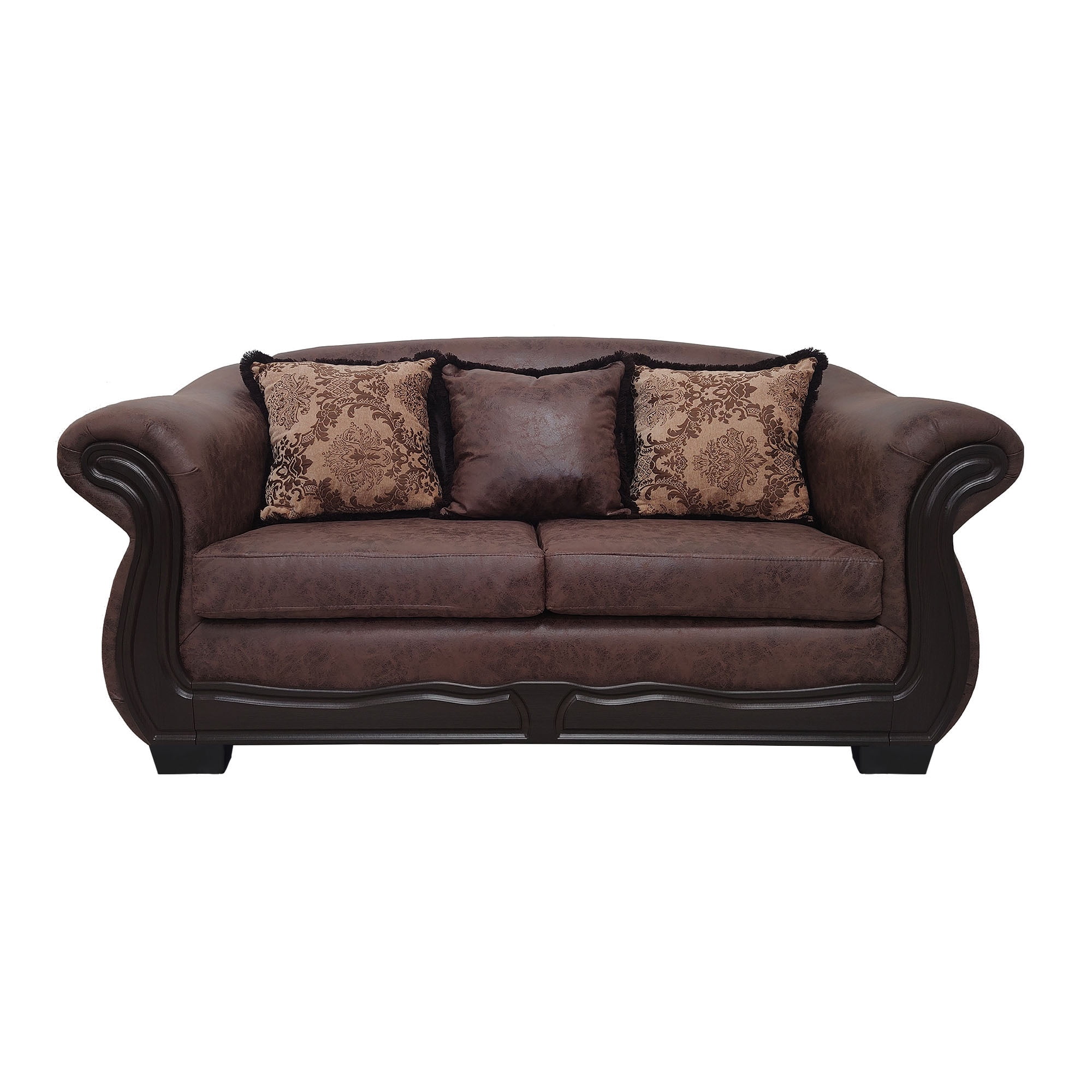 América Decora - Sofá Con Resorte Estructural 3 Personas Búfalo Envejecido Camel