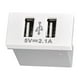 thumbnail image 3 of Pack 3 Modulo Para UBS 5V 2.1A Blanco, 3 of 4