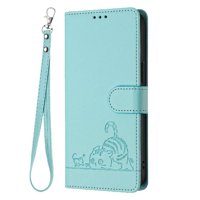 Funda Tipo Cartera Foxdock Para Samsung Galaxy A03 Con Soporte, Ranuras, Rfid, Diseño De Gato