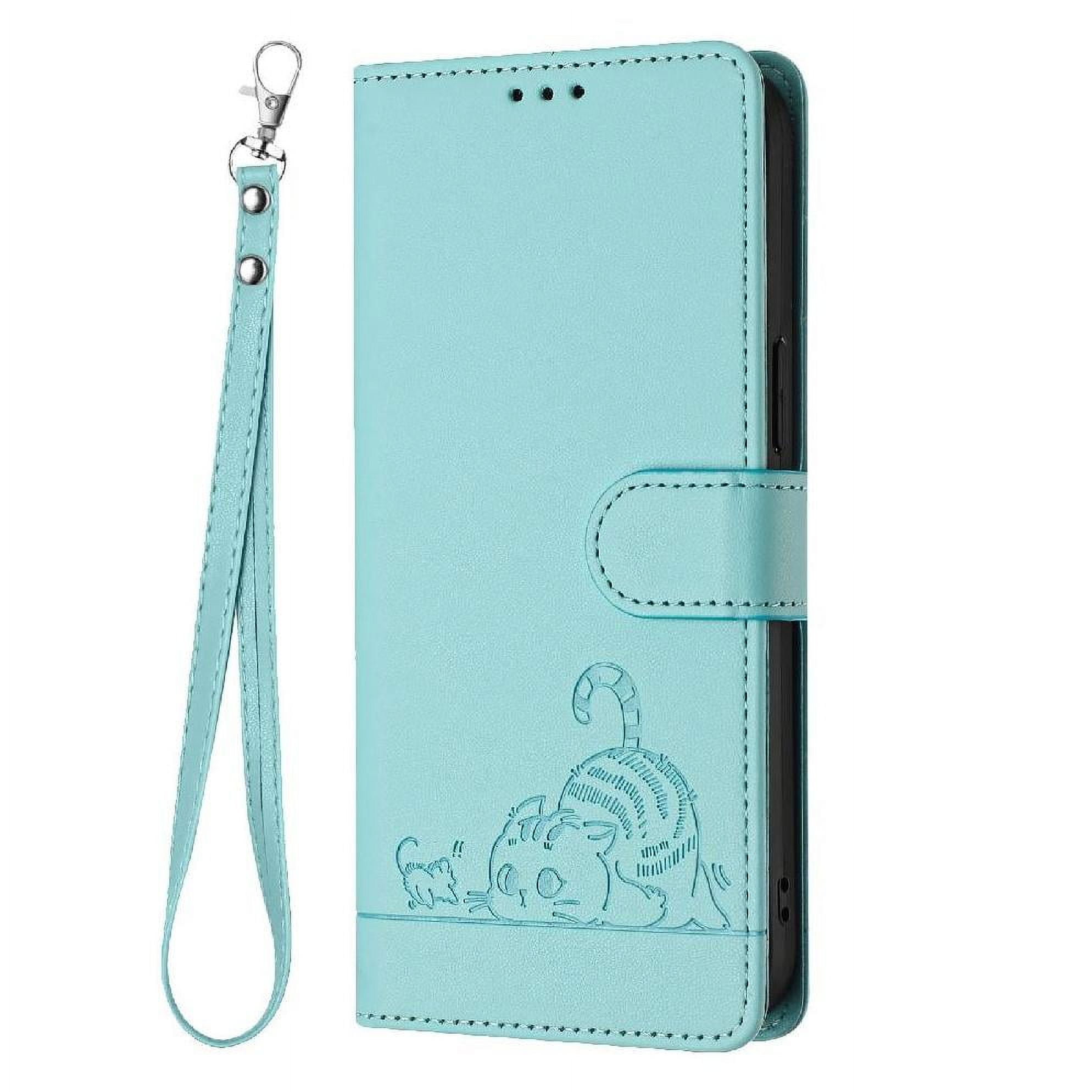 Funda Tipo Cartera Foxdock Para Samsung Galaxy A03 Con Soporte, Ranuras, Rfid, Diseño De Gato