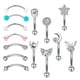 thumbnail image 5 of Ceja Barbell Pendientes Oreja Piercing Bar Piercing Joyas Para Fiesta Diaria, 5 of 5