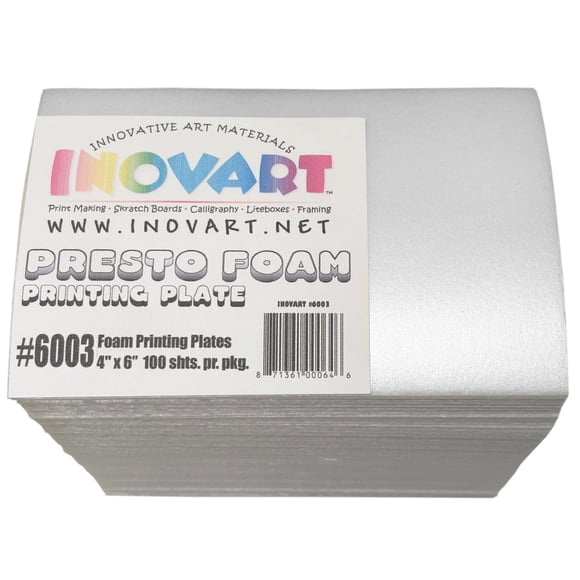 Planchas de impresión de espuma INOVART Presto Econo Pack 4x6 100 hojas