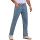 thumbnail image 4 of INSPIRE CHIC Jeans Clásicos para Hombre 5 Bolsillos Ajuste Regular Streetwear Pierna Recta 32 Azul Claro, 4 of 6