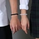 thumbnail image 5 of Par Pulseras unisex parejas con ónix y howlita e imán, 5 of 6