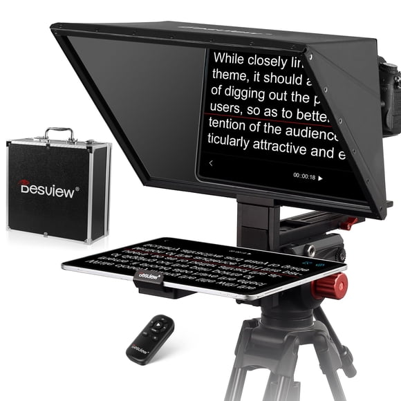 Teleprompter Desview TP170 de 17 pulgadas con mando a distancia