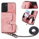 thumbnail image 1 of Funda Tipo Cartera con Correa Cruzada para Samsung Galaxy S21 Protección Contra Golpes Rosa, 1 of 5