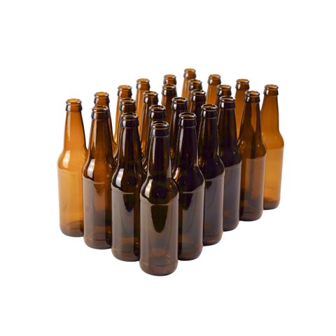 Botellas De Cerveza Fastrack, Paquete De 24, Vidrio Ámbar De