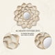 thumbnail image 4 of Set 3 Marcos De Espejos Decorativos Flor Para Pared Hogar blanco, 4 of 6