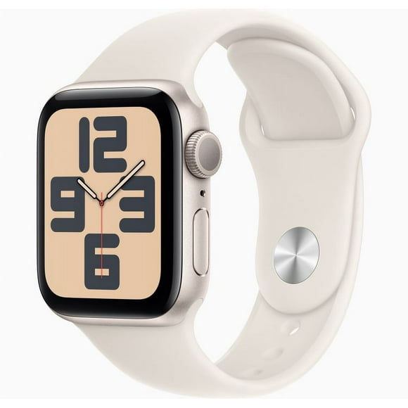 Apple Watch SE 2.ª generación (GPS) Caja de aluminio de 40 mm con correa deportiva Starlight - S/M - Starlight - (2024)