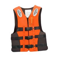 Ioensy - Chaleco Salvavidas Para Adultos, Resistente, Para Kayak, Rafting Y Otros Deportes Acuáticos Al Aire Libre. Talla Xl, Color Naranja.