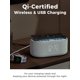 thumbnail image 3 of Alarm Clock Radio Odokee con cargador inalámbrico y altavoz Bluetooth, 3 of 7