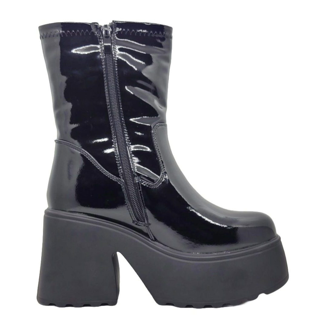 Botas Alquimia Negro Charol 4434 - Talla 37