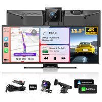 Pantalla Portátil Carplay M Carkumi De 11.5 Pulgadas 4K Con Dash Cam