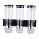 thumbnail image 1 of Dispensador De Alimentos Secos Para Montaje En Pared, Almacenamiento De Cocina Para Cereales, Harina De Avena, Triple Negro, 1 of 3