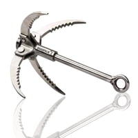 Gancho De Agarre Quadpalm De Acero Inoxidable Plegable Con 4 Garras