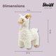 thumbnail image 4 of Peluche De Llama Leandro Crema 28 Cm, 4 of 4