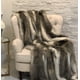 thumbnail image 2 of Colcha Alaskan Hawk de Plutus Brands hecha a mano, lujosa, blanca, 90 x 150 cm, 2 of 3