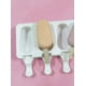 thumbnail image 5 of X2 Moldes De Silicona Para Helados Molde Helado Paletas 8cav Color Blanco, 5 of 8