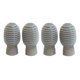 thumbnail image 2 of 4pcs Silicona Drum Stick Head Sleeve Drumstick Rubber Case Cover Gris, 2 of 5
