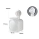 thumbnail image 5 of Dispensador de jabón de plástico con ventosa, moderno, sencillo, portátil, manual, para baño, sin perforaciones, para montar en la pared, blanco, 5 of 6