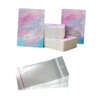 Magideal - 50 Tarjetas De Exhibición De Pendientes, Exhibición De Joyas, Decorativas Y Prácticas Con Bolsas Selladas. A