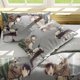 thumbnail image 4 of Attack -on- Giant Win-gsofLibe-rty -Anime -Soft 3D Prin-ed Duve-t Cover Bedd-ng Set -with Co-mforter C-over, 4 of 5