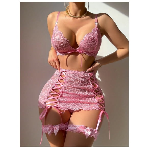Conjunto lencería Mujer 5 piezas encaje