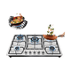 thumbnail image 1 of Encimera A Gas Inox Con Chispero Cocina 5 Platos, 1 of 6