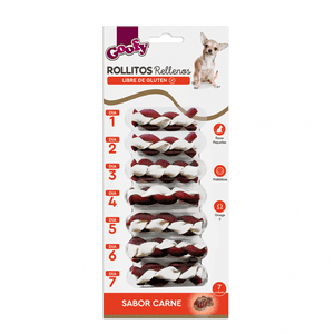 Goofy Snack Rollitos Rellenos Perro, 7Und 60Gr