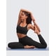 thumbnail image 3 of Sujetador deportivo CRZ YOGA Butterluxe, espalda en U, cuello redondo, acolchado, negro, 3 of 7