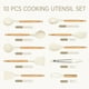 thumbnail image 2 of Juego de utensilios de cocina CAROTE Silicone 10 piezas con mango de madera, 2 of 3