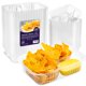 thumbnail image 1 of Bandejas Nacho Klineus, 200 unidades, 2 compartimentos, plástico transparente, 350 ml, 1 of 7